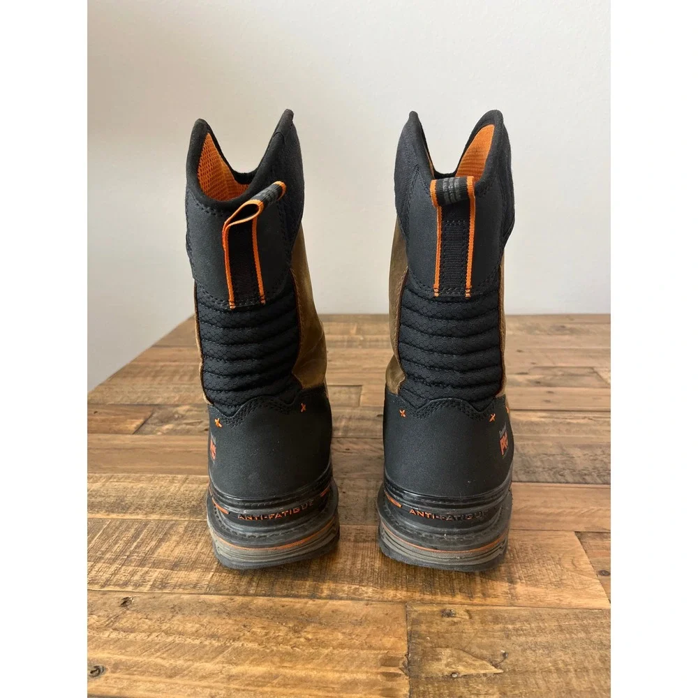 Timberland PRO True Grit Pull-On Composite Toe Work‎ Boots Brown Mens 13M A6473